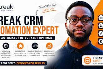 setup and automate your streak CRM workflows integrations, streak pipeline