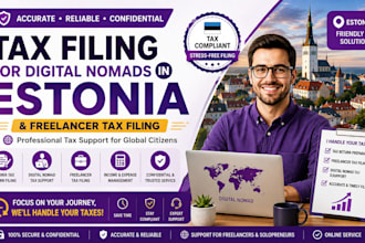 handle tax filing for digital nomads in estonia and freelancer tax filing