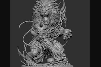 detailed 3d dark fantasy character,cgi monster,tabletop miniature,resin printing