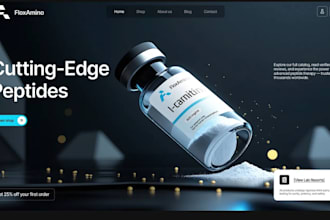 create fda compliant peptide website research peptide store supplement website