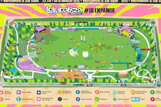 design custom event map, festival map, concert map and event site plan