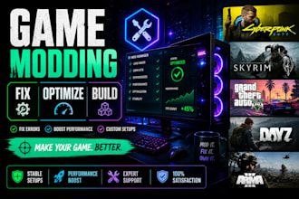 fix optimize create cyberpunk 2077 skyrim dayz mod rdr2 arma 3 mod gta 5 fallout
