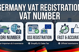 do germany vat registration, vat number, eori and oss fast
