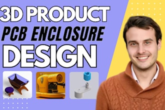 do engineering design pcb enclosure design and cad for 3d printing