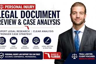 provide expert personal injury legal research and case analysis