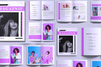 design corporate brochure, company profile, magazine and real estate catalog