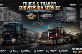 convert truck and trailer models into ets2 ats ready mods