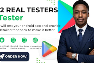provide 12 or 20 google play testers for closed testing