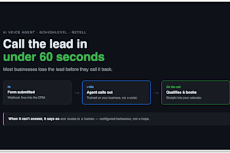 build an ai voice agent that calls and books your new leads