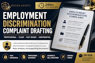 professionally draft your employment discrimination complaint