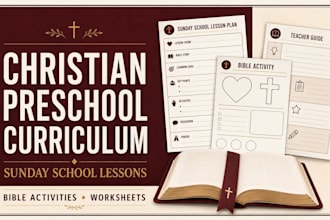 write christian online course creation and kids preschool educational curriculum