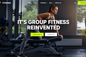 design wix pilates website fitness studio class booking website