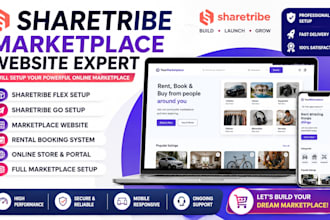 sharetribe flex marketplace multivendor rental booking website mvp development