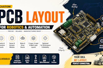 design custom pcb layouts for robotics and automation projects