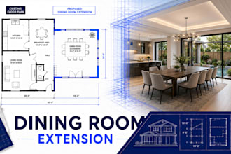 design dining room extension floor plans residential blueprint package
