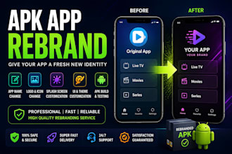 customize, reskin and rebrand your android apk application
