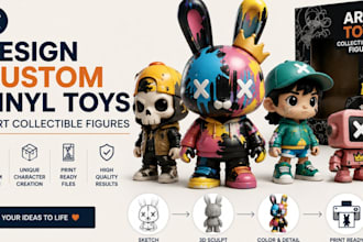design custom vinyl toys and art collectible figures