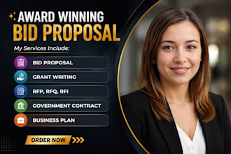 write winning bid proposal for government contracts rfp rfq grant bid proposal