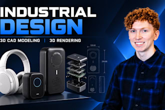 do 3d cad design, cad modeling for consumer electronics and 3d rendering