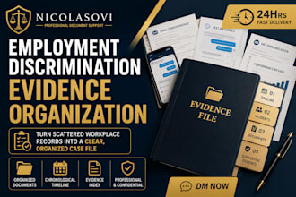 organize your employment discrimination evidence and case documents