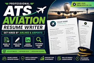 create a professional aviation pilot CV and linkedin resume