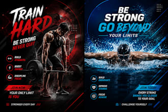 design a professional advertising sports flyer or poster