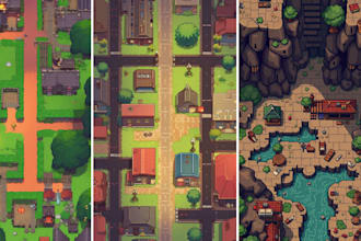 create pixel tileset pixel art tile map pixel art tileset asset top down