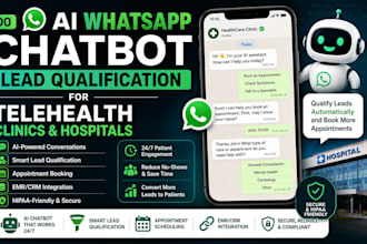 do ai whatsapp chatbot lead qualification for  telehealth clinics and hospitals