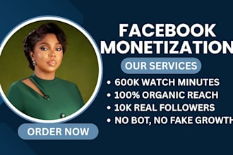 help you complete facebook content monetization requirement organically