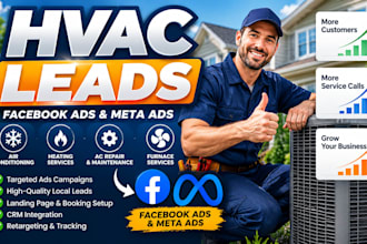 generate hvac leads ac repair heating cooling furnace leads facebook ads setup