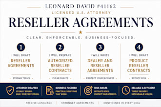 draft an authorized reseller contract to protect your brand as a cousa attorney