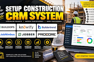 setup construction CRM buildops knowify buildertrend jobnimbus jobber procore