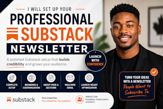 set up your professional substack newsletter
