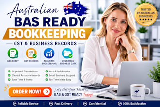 organize australian bas ready bookkeeping gst and business records