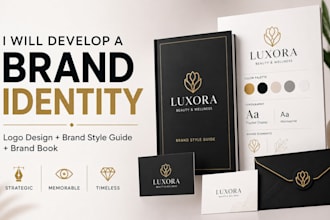create logo design brand identity brand style guide and brand book