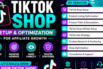 launch and optimize your tiktok shop for affiliate growth