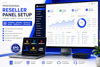 setup best reseller panel, strong8k, dream4k, nexon ott, neo4k, premium ott, epg