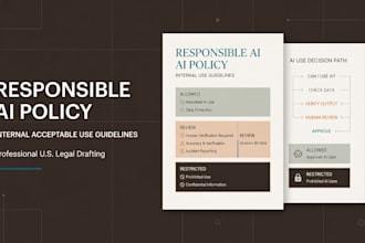 draft a responsible ai policy and internal acceptable use guidelines