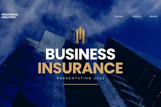 create insurance company pitch deck investor presentation reinsurance pitch