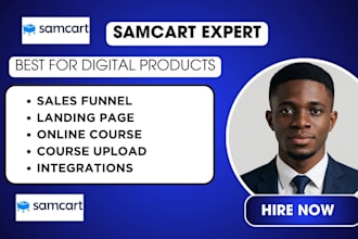 be your samcart thrivecart sales funnel, samcart landing page, online course