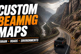 create custom beamng maps with detailed environments and terrain