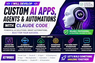 develop claude code apps, ai agents and automation workflows