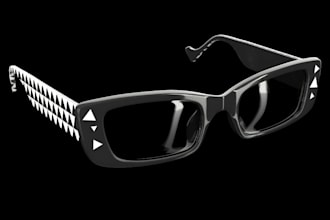 create production ready 3d sunglasses eyewear frames for manufacturing