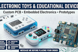 design electronic medical toys, educational devices and prototypes