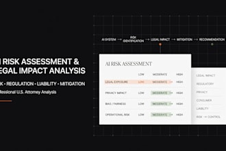 perform a comprehensive ai risk assessment and legal impact analysis