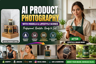 create ai product photography ai photoshoot images