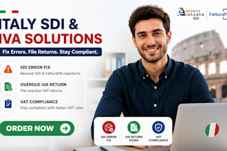 fix italy sdi e invoice rejection, fatturapa errors and overdue iva vat return