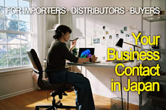 be your business research and follow up contact in japan