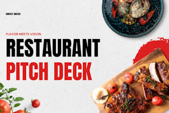 create restaurant franchise pitch deck investor presentation food business deck