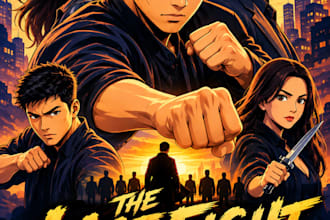 creating a cartoon style movie poster